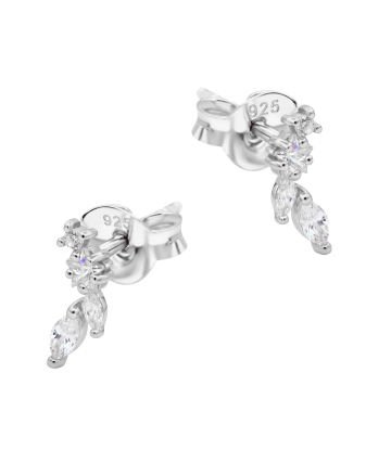 Dewdrop Elegance Silver Stud Earring STS-6950